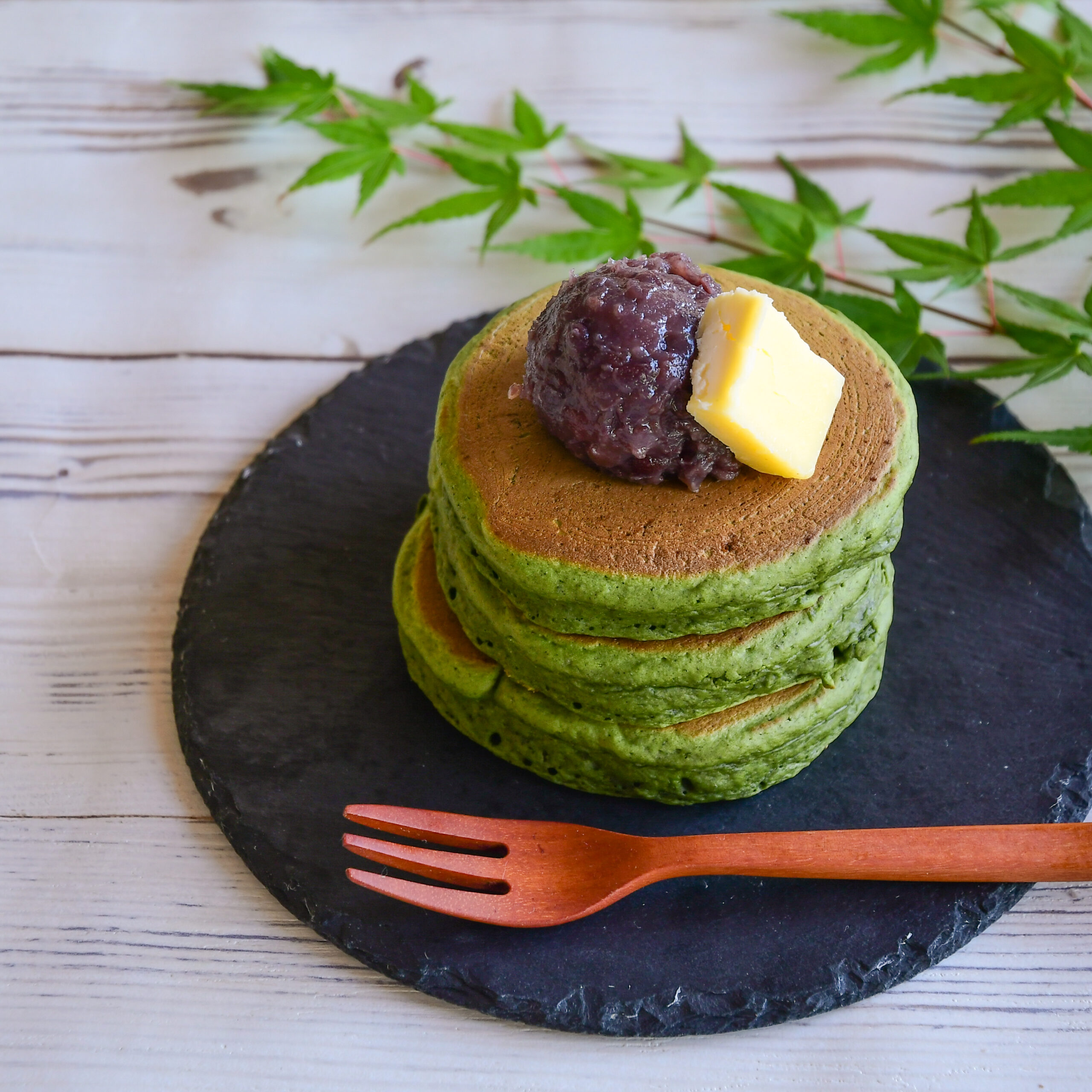 抹茶あんバターパンケーキ