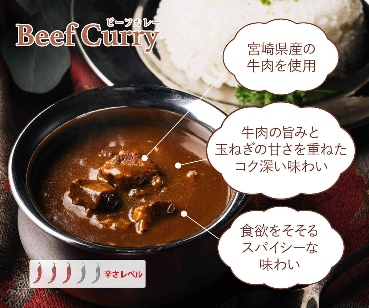 ✨スプリングセール5%OFF✨九州素材を使ったレトルトカレー「ビーフカレー」