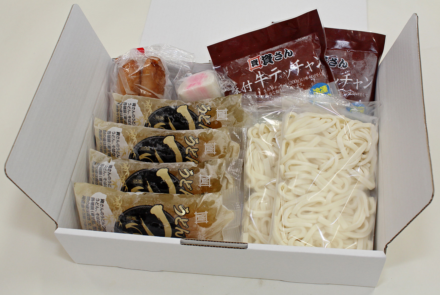 冷凍>資さんうどん 肉うどん(5人前)・もつ鍋(３～４人前)セット | 九州アイランド