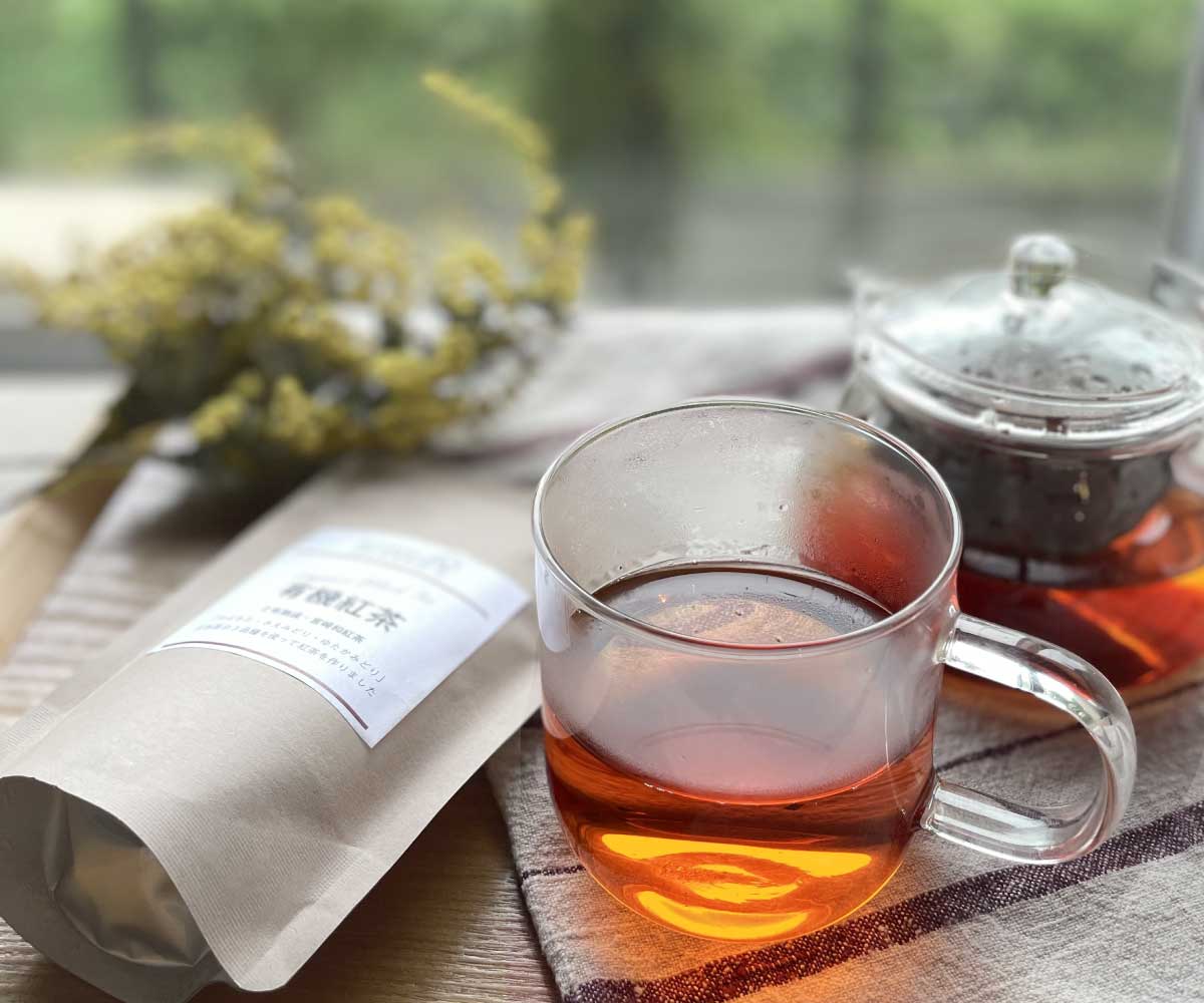 有機紅茶とパンケーキの贈り物