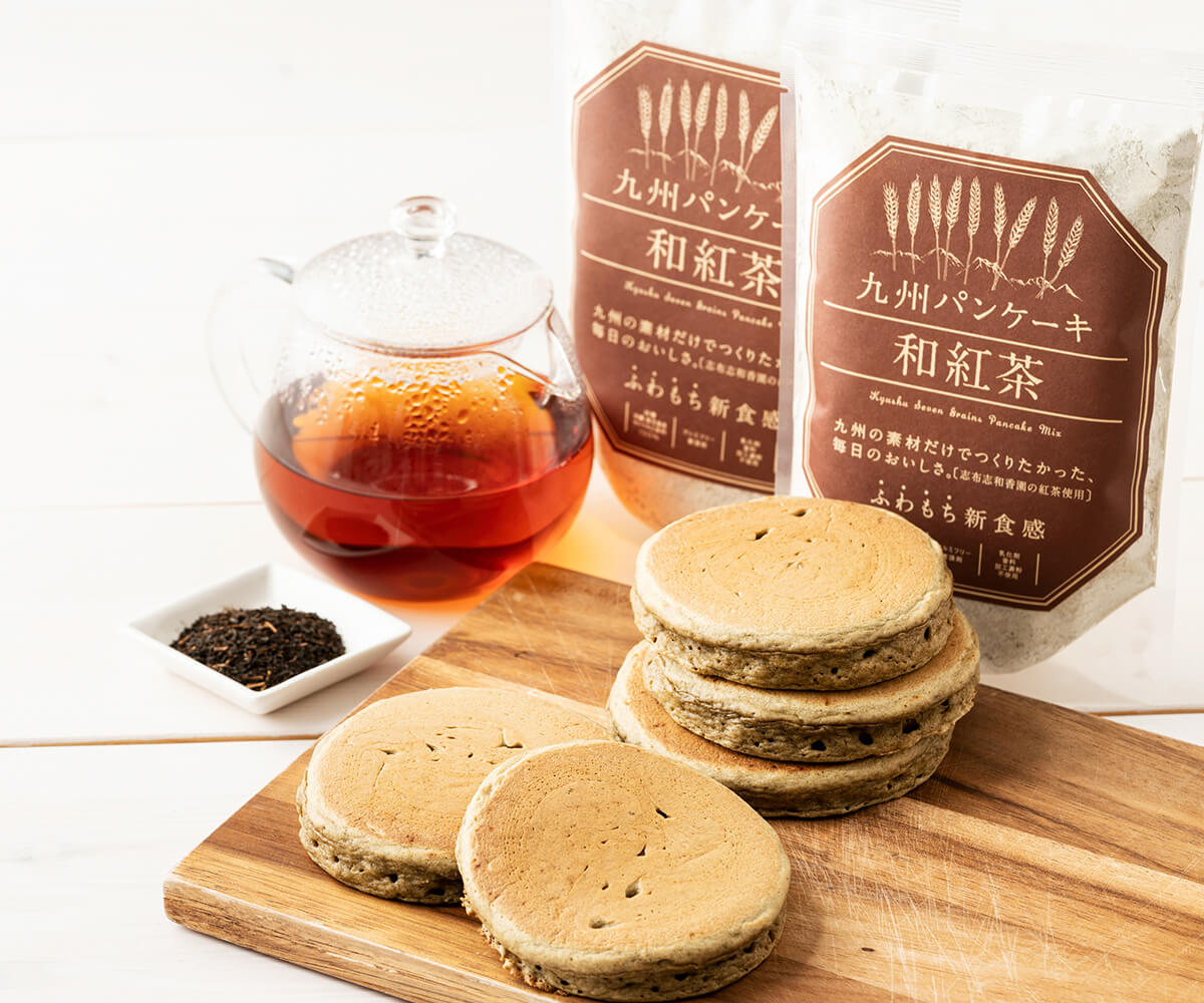 有機紅茶とパンケーキの贈り物